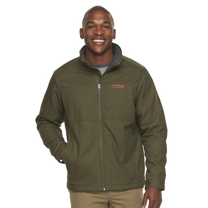 Men's Columbia Beacon Stone Omni-shield Sherpa-lined Jacket, Size: Large, Med Brown