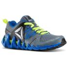 Reebok Zig Big N' Fast Fire Grade School Boys' Shoes, Boy's, Size: Medium (7), Grey (charcoal)