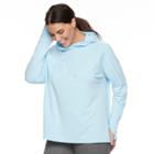 Plus Size Fila Sport&reg; Hooded Pullover, Women's, Size: 1xl, Light Blue