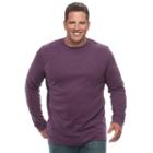 Big & Tall Croft & Barrow&reg; Classic-fit Stretch Performance Crewneck Tee, Men's, Size: Xl Tall, Drk Purple