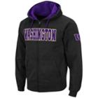 Men's Washington Huskies Full-zip Fleece Hoodie, Size: Small, Grey