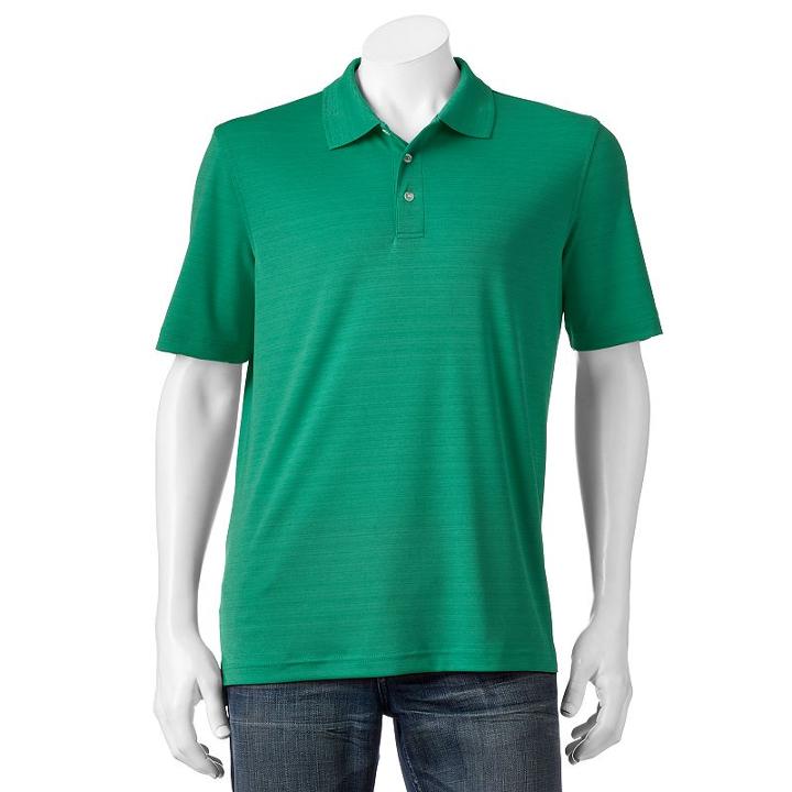 Men's Croft & Barrow&reg; Classic-fit Space-dyed Performance Polo, Size: Xxl, Turquoise/blue (turq/aqua)