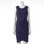 Women's Apt. 9&reg; Faux-wrap Dress, Size: Medium, Drk Purple