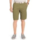 Big & Tall Izod Saltwater Classic-fit Solid Flat-front Chino Shorts, Men's, Size: 54, Med Beige