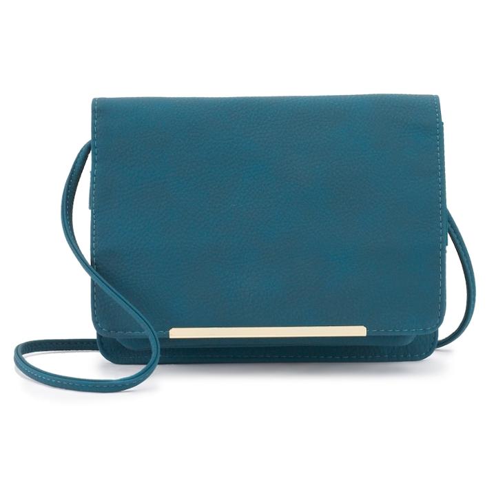 Apt. 9&reg; London Rfid-blocking Crossbody Wallet, Women's, Turquoise/blue (turq/aqua)