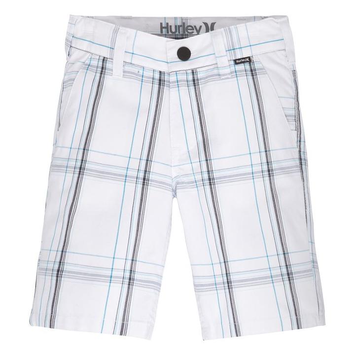 Toddler Boy Hurley Plaid Shorts, Size: 3t, White
