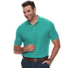 Big & Tall Croft & Barrow&reg; Classic-fit Easy-care Performance Pique Polo, Men's, Size: 4xb, Turquoise/blue (turq/aqua)