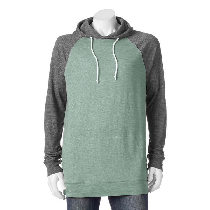 Big & Tall Urban Pipeline&reg; Lightweight Hoodie Tee, Men's, Size: Xl Tall, Med Green