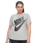 Plus Size Nike Short Sleeve Logo Tee, Women's, Size: 1xl, Grey