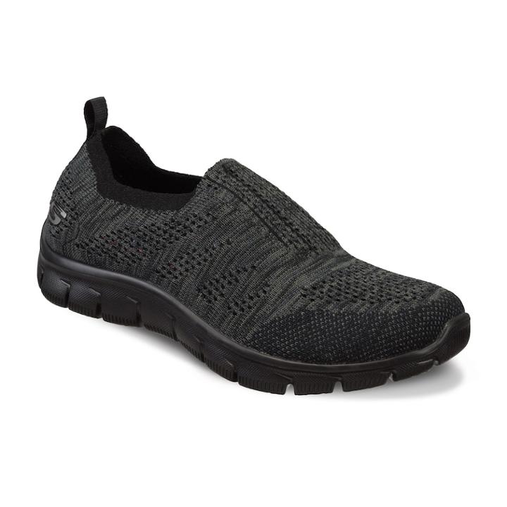 Skechers Relaxed Fit Empire Stretch Knit Gore Collar Women's Slip On Shoes, Size: 6, Grey Other