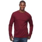 Men's Croft & Barrow&reg; Classic-fit Stretch Performance Crewneck Tee, Size: Medium, Dark Red