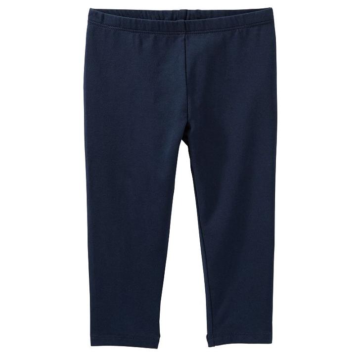 Girls 4-8 Oshkosh B'gosh&reg; Solid Crop Leggings, Girl's, Size: 12, Med Blue