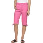Women's Caribbean Joe Skimmer Capris, Size: 6, Med Pink