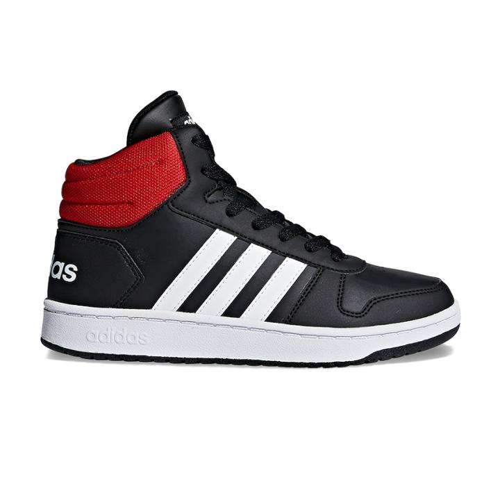 Adidas Vs Hoops Mid 2.0 Boys' Basketball Shoes, Black