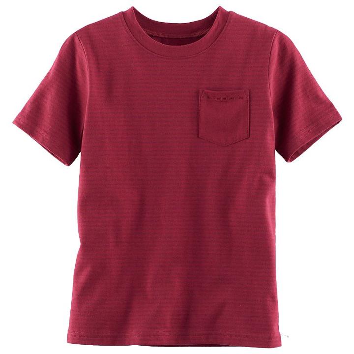 Boys 4-10 Jumping Beans&reg; Pocket Faded Tee, Size: 5, Red