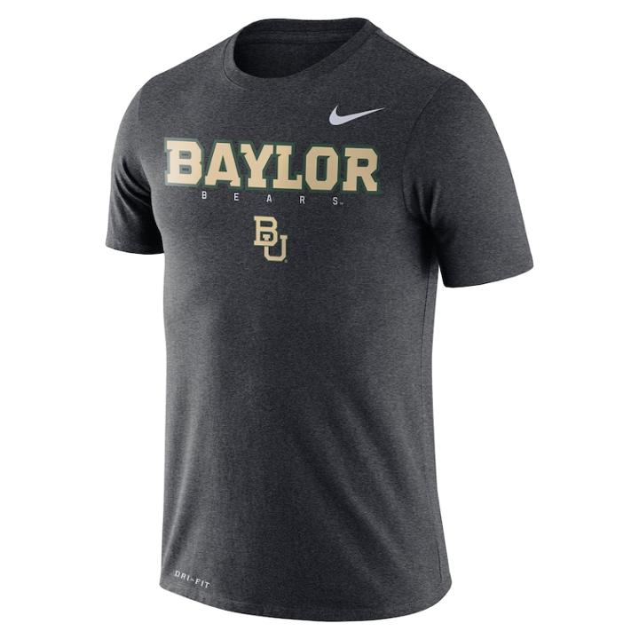 Men's Nike Baylor Bears Facility Tee, Size: Small, Bay Char