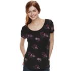 Juniors' Mudd&reg; Roadtrip Scoopneck Tee, Teens, Size: Medium, Oxford
