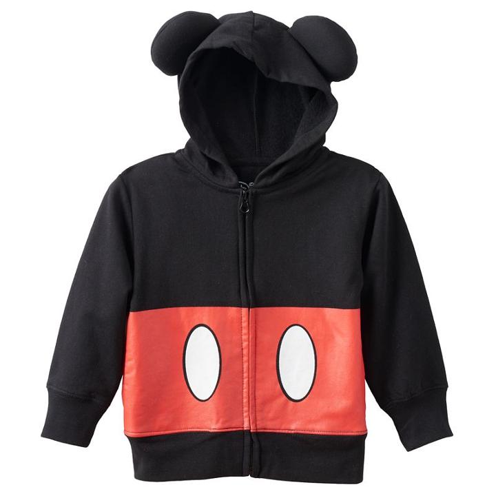 Disney's Mickey Mouse Toddler Boy 3d Ears Zip-up Hoodie, Size: 3t, Black