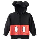 Disney's Mickey Mouse Toddler Boy 3d Ears Zip-up Hoodie, Size: 3t, Black