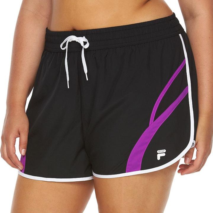 Plus Size Fila Sport&reg; Perfect Running Shorts, Women's, Size: 2xl, Grey (charcoal)