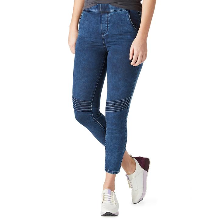 Juniors' Denizen From Levi's&reg; Moto Jeggings, Teens, Size: Xl, Dark Blue
