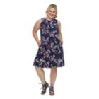 Plus Size Sonoma Goods For Life&trade; Pintuck Challis Shift Dress, Women's, Size: 1xl, Dark Blue