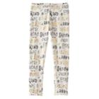 Girls 4-10 Jumping Beans&reg; Long Embellished Leggings, Size: 4, White