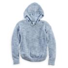 Girls Plus Size Mudd&reg; Lace-up Chenille Sweater Hoodie, Size: 12 1/2, Light Blue