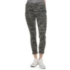 Juniors' Mudd&reg; Ripped Camo Cuffed Skinny Jeans, Teens, Size: 5, Green