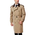 Men's Ike Behar Classic-fit Double-breasted Rain Jacket, Size: 40 Long, Lt Beige