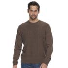 Men's Dockers Comfort Touch Classic-fit Crewneck Sweater, Size: Xl, Brown