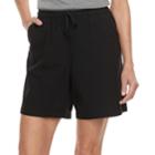 Women's Gloria Vanderbilt Lucy Sheeting Drawstring Shorts, Size: Small, Dark Blue