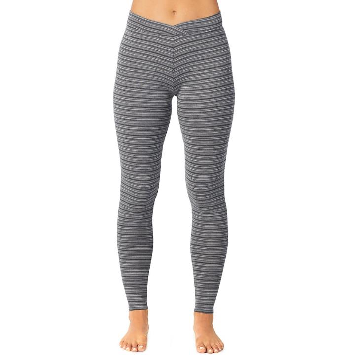 Women's Cuddl Duds Softwear Leggings, Size: Xs, Grey