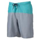 Men's Sonoma Goods For Life&trade; Colorblock Swim Trunks, Size: Xxl, Turquoise/blue (turq/aqua)