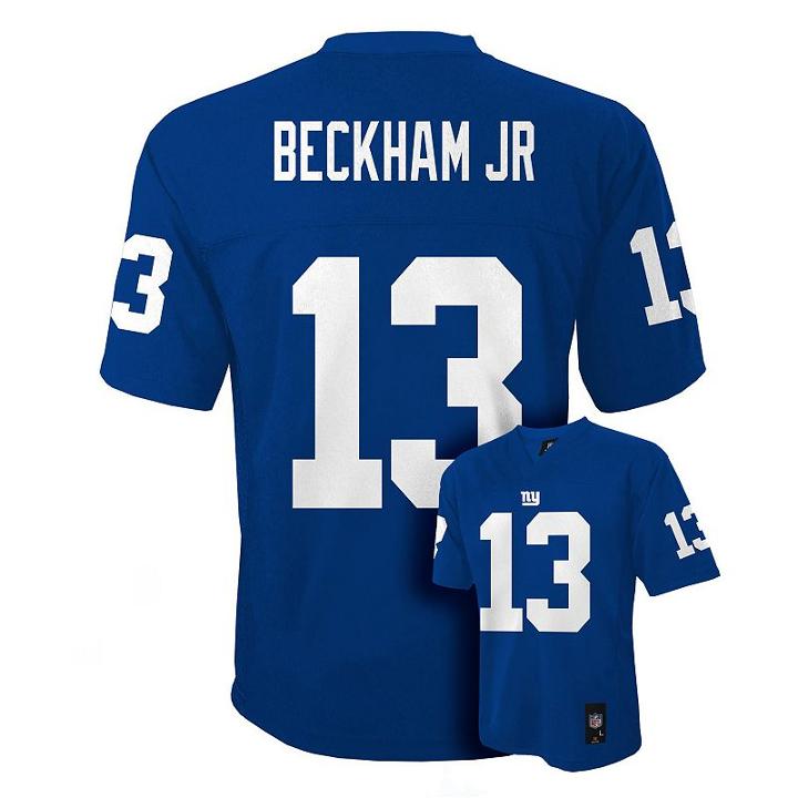 Boys 8-20 New York Giants Odell Beckham Jr. Nfl Replica Jersey, Boy's, Size: M(10-12), Blue