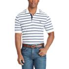 Big & Tall Chaps Classic-fit Striped Mesh Polo, Men's, Size: Xl Tall, White