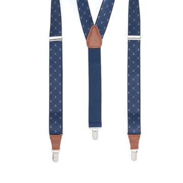 Men's Wembley Anchor Suspenders, Blue