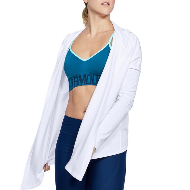 Women's Under Armour Terry Open Front Top, Size: Xxl, White