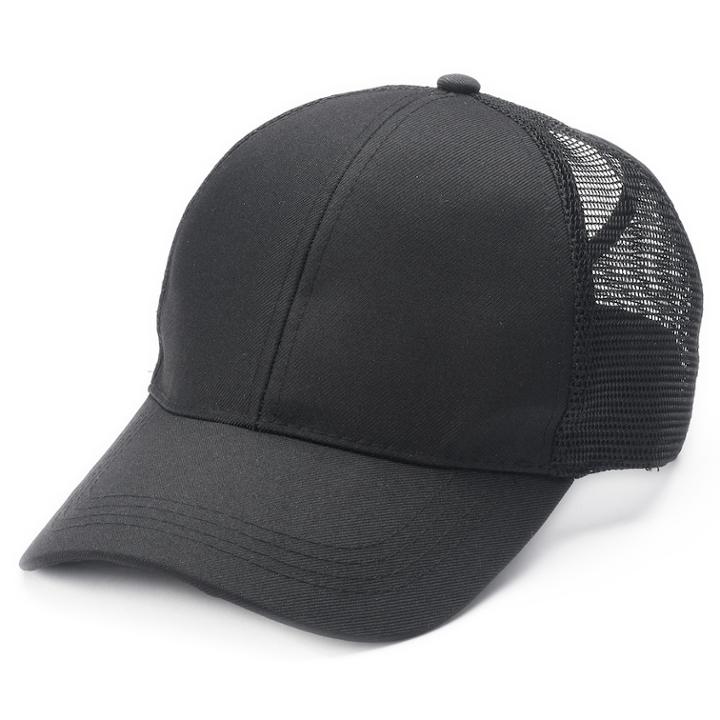 Mudd&reg; Mesh Back Ponytail Baseball Cap, Women's, Black