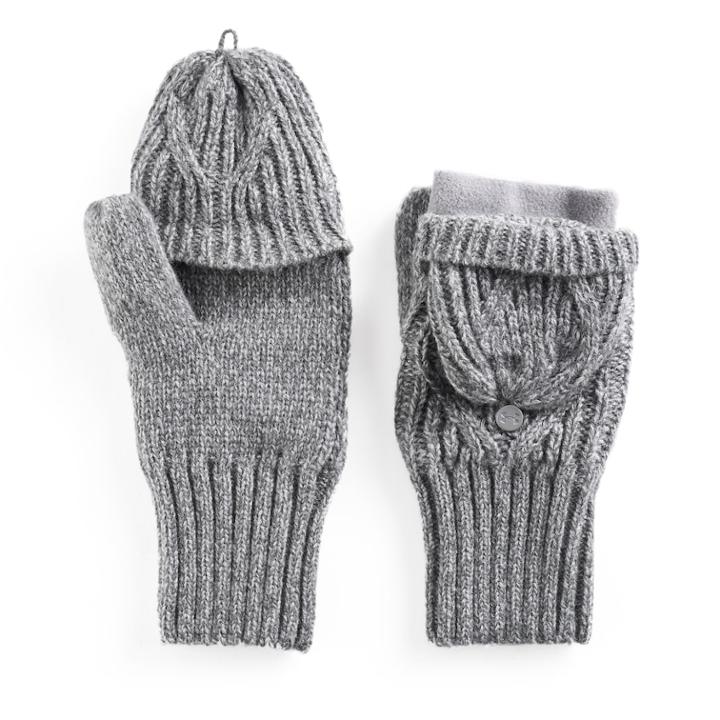 Women's Under Armour Around Town Flip-top Convertible Mittens, Size: L-xl, Grey Other