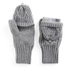 Women's Under Armour Around Town Flip-top Convertible Mittens, Size: L-xl, Grey Other