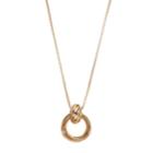 Jennifer Lopez Long Interlocked Circle Pendant Necklace, Women's, Gold