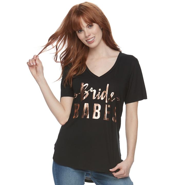 Foiled Bride Babes Tee, Women's, Size: Xs, Black