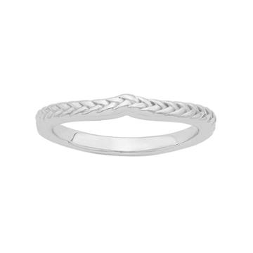 Love 360 14k Gold Wedding Ring, Adult Unisex, Size: 7, White