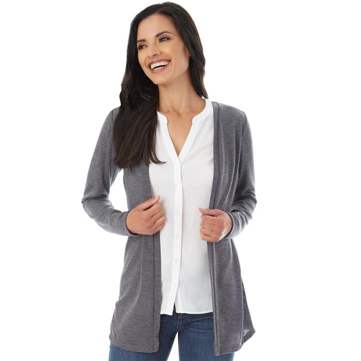 Women's Apt. 9&reg; Mock-layer Cardigan, Size: Medium, Dark Grey