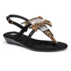 Muk Luks Lucille Women's Sling-back Sandals, Size: 9, Black