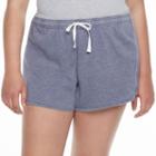 So, Juniors' Plus Size &reg; French Terry Lounge Shorts, Girl's, Size: 2xl, Drk Purple