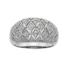 3/8 Carat T.w. Igl Certified Diamond 14k White Gold Art Deco Wedding Ring, Women's, Size: 7.50