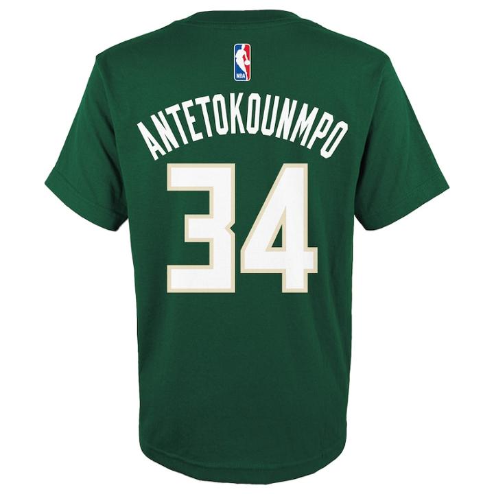 Boys 4-7 Milwaukee Bucks Giannis Antetokounmpo Name And Number Tee, Size: L 7, Green