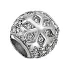 Individuality Beads Crystal Sterling Silver Snowflake Bead, Women's